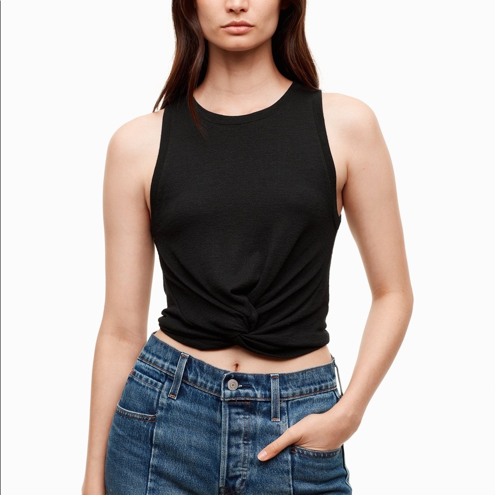 Wilfred Free Daley Tank Knot Front Black S
